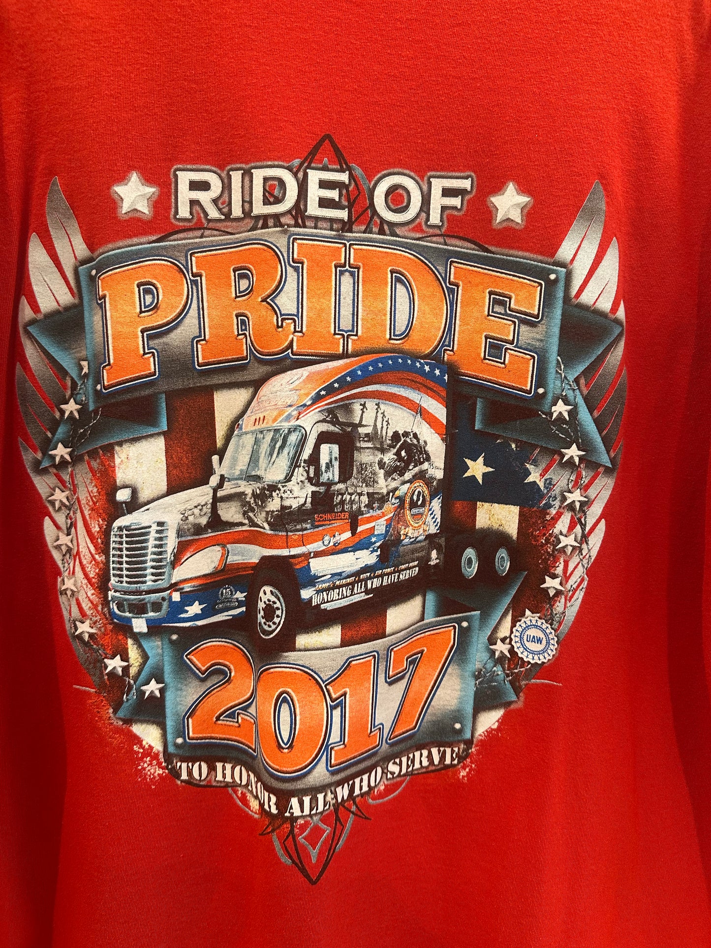 XL - Ride of Pride 2017 Red Graphic T-Shirt
