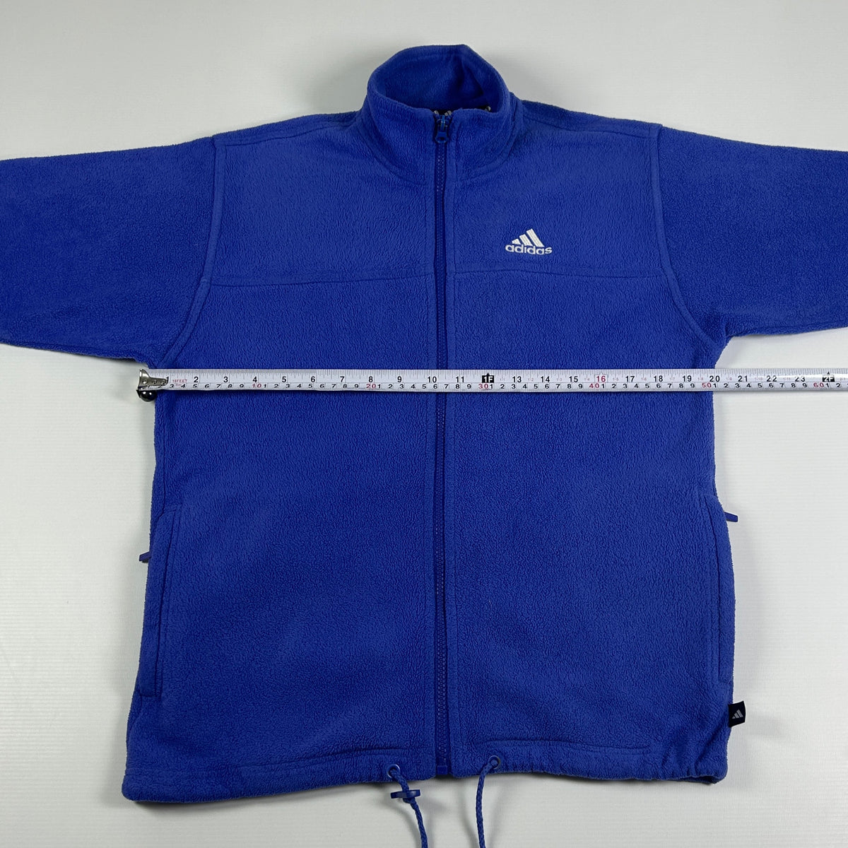 S - 1990's Adidas Fleece Full-Zip