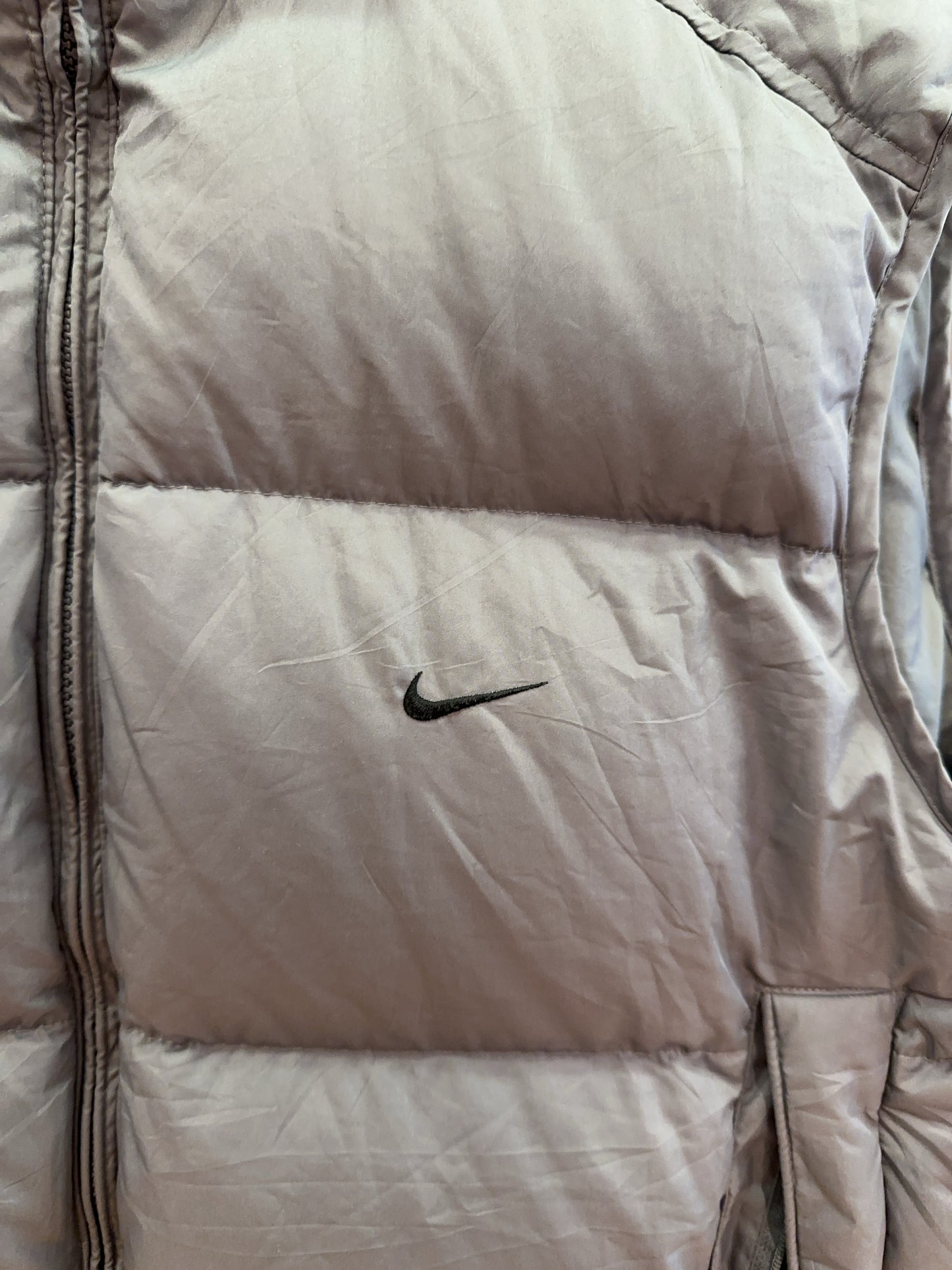 M - Vintage 2000's Nike Silver Puffer Vest