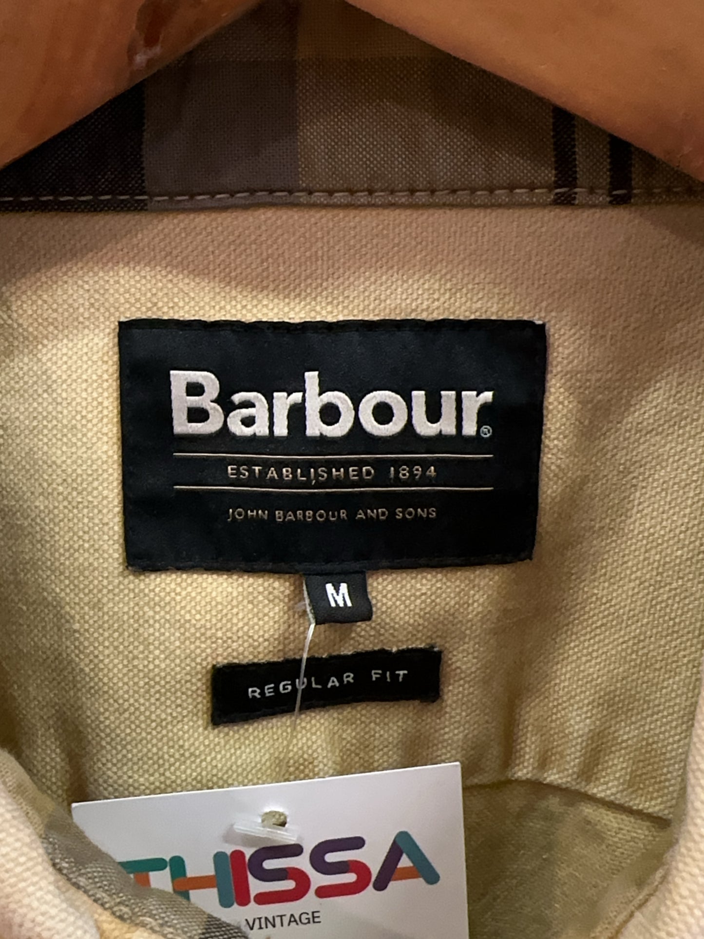 M - Barbour Regular Fit Beige Utility Overshirt Jacket