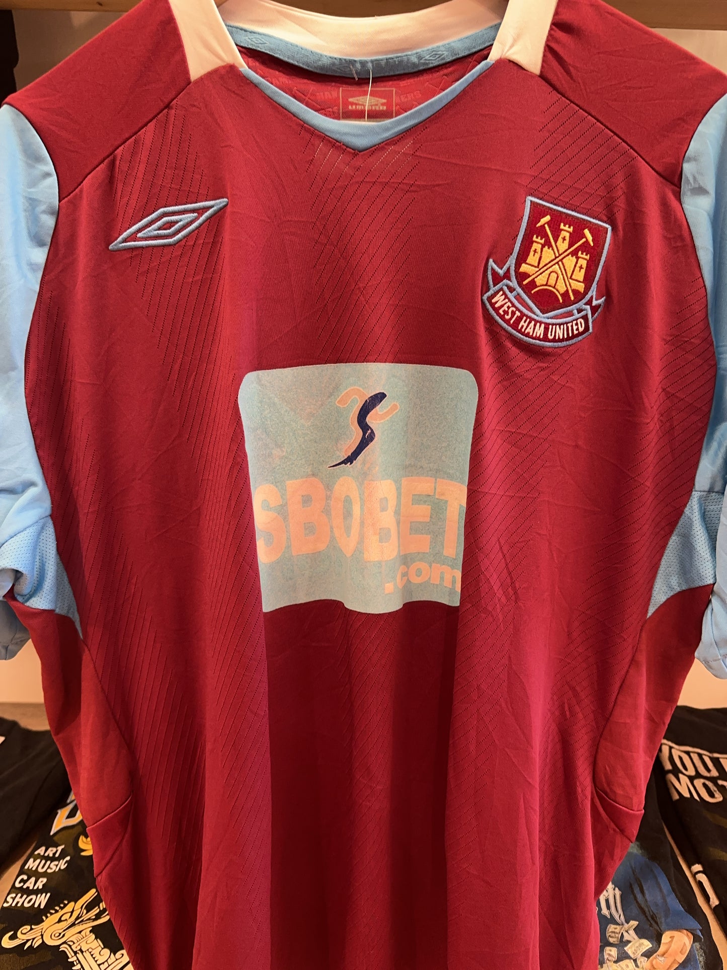XL - 2008-2009 West Ham United Umbro Home Football Shirt 10