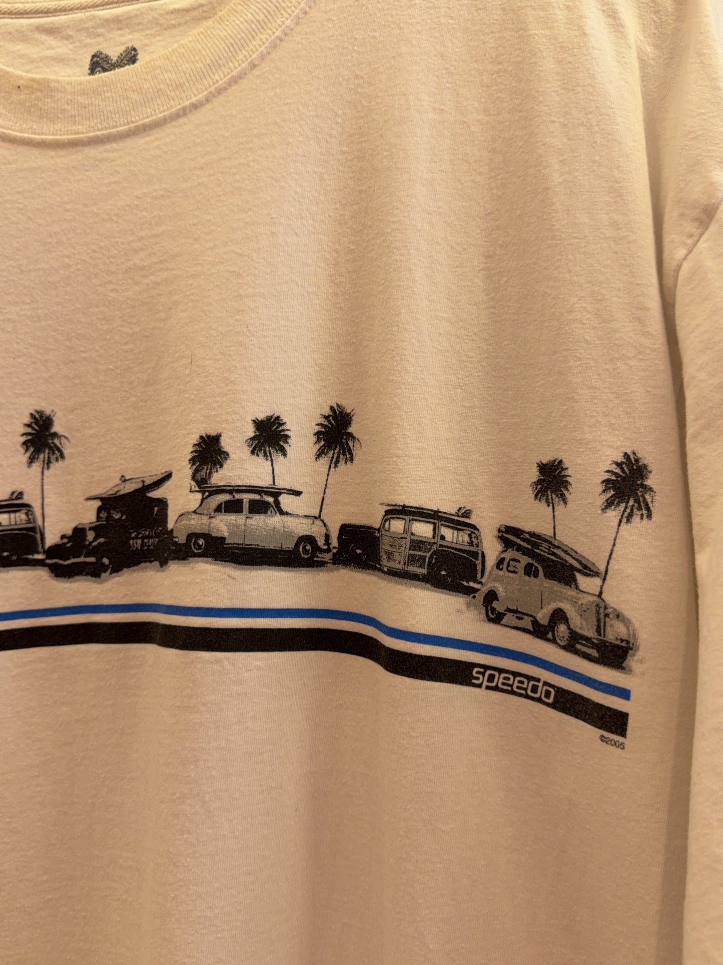 XXL - Speedo Palm Tree Surf Van Graphic T-Shirt