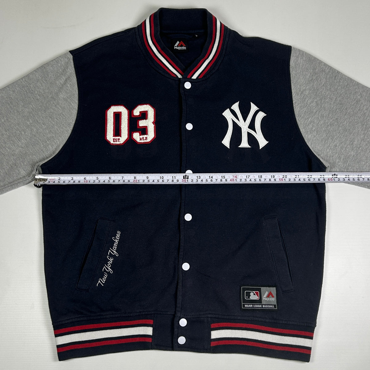L - Vintage 1990's New York Yankees Majestic Athletic Varsity Jacket