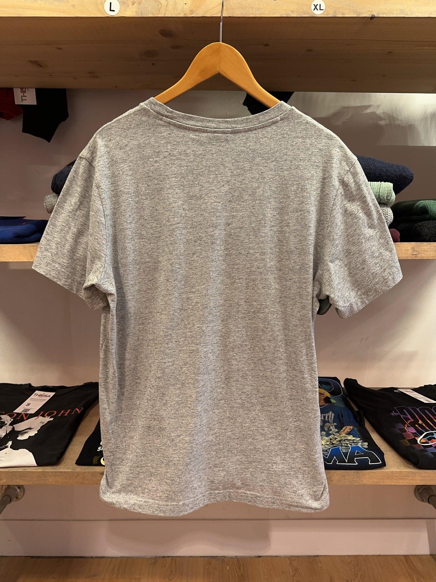 Champion Script Logo Heather Gray T-Shirt