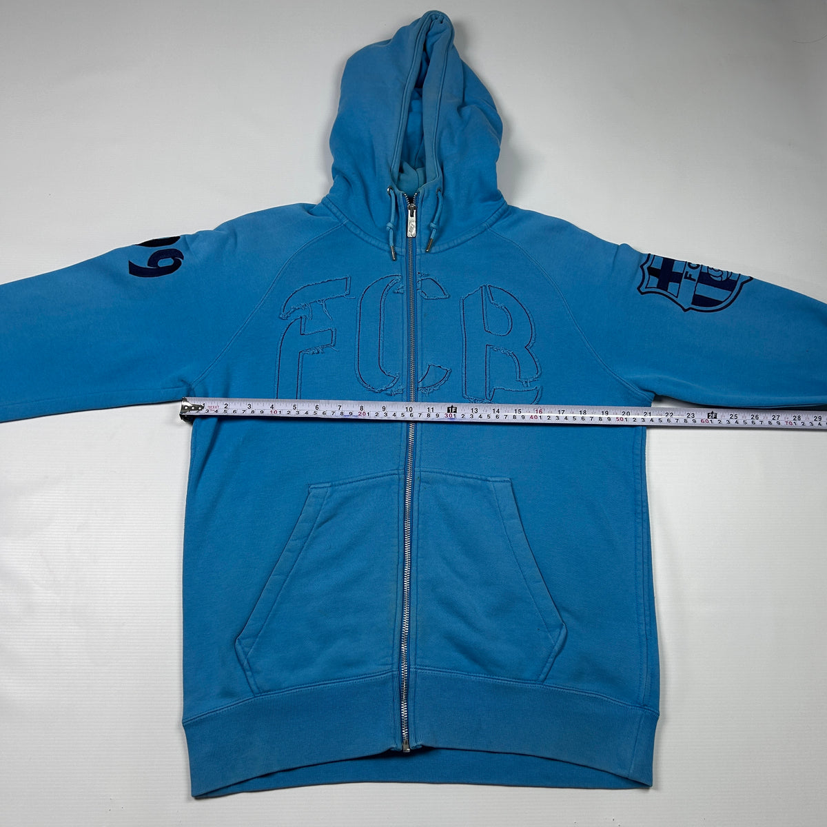 S - Nike FC Barcelona Blue Zip-Up 2012-13 Hoodie