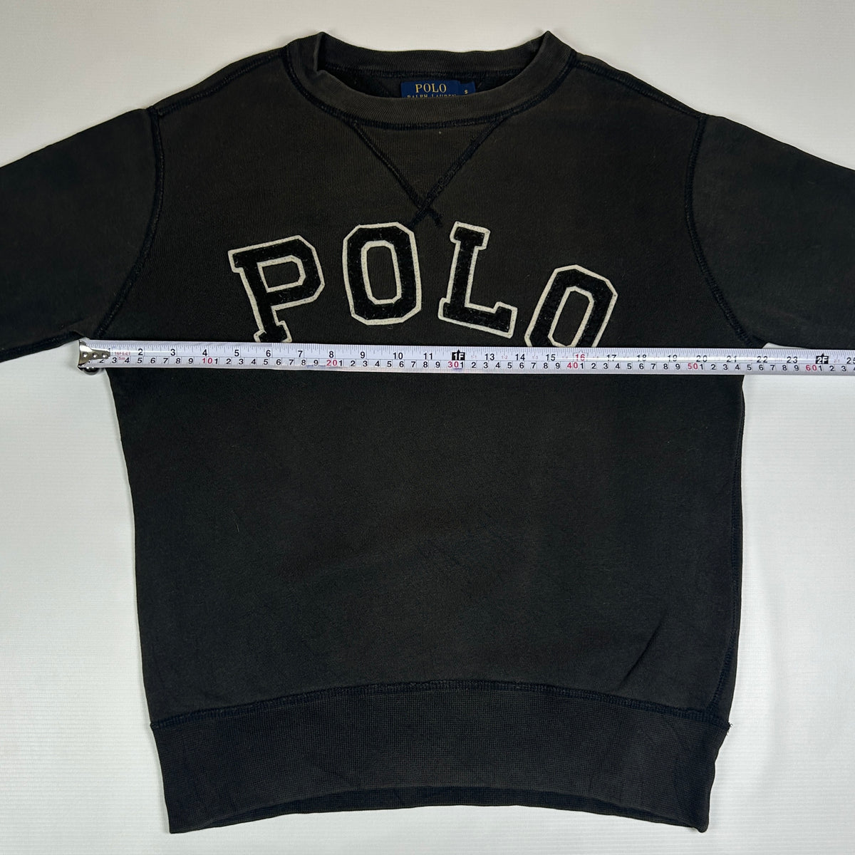 S - Vintage 2010's Polo Ralph Lauren Black Logo Crewneck Sweatshirt