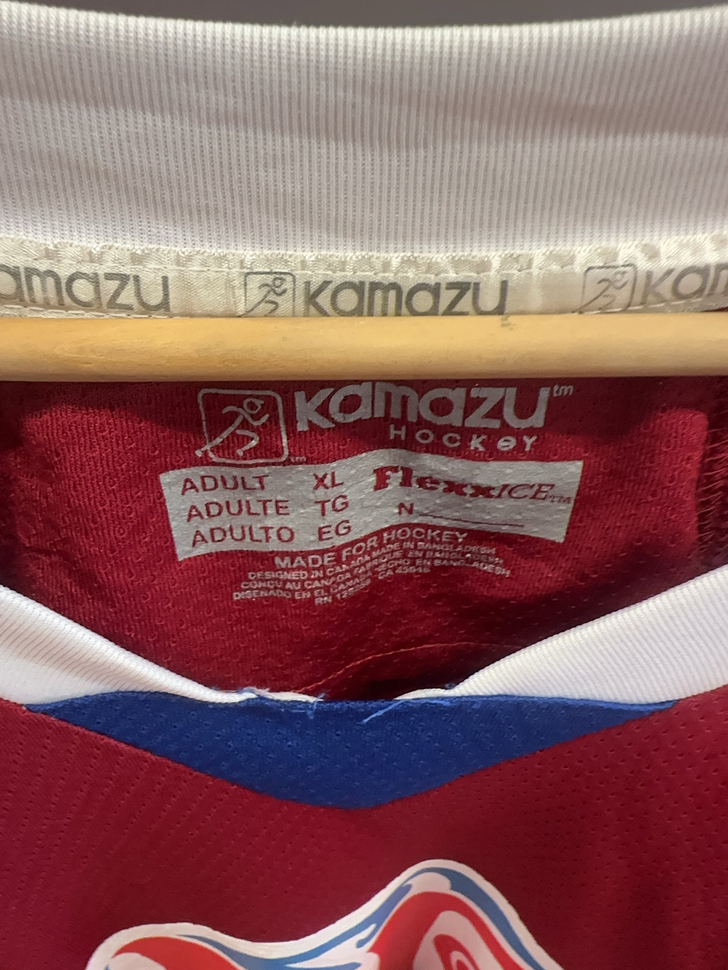XL - Kamazu Hockey Red Blue Hockey Jersey
