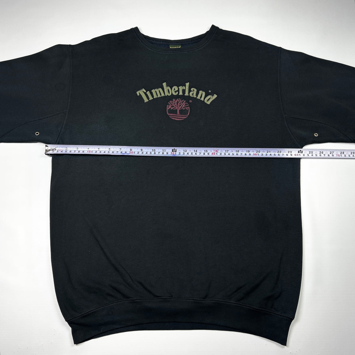 M - Timberland 2000's Weathergear Black Crewneck Sweatshirt