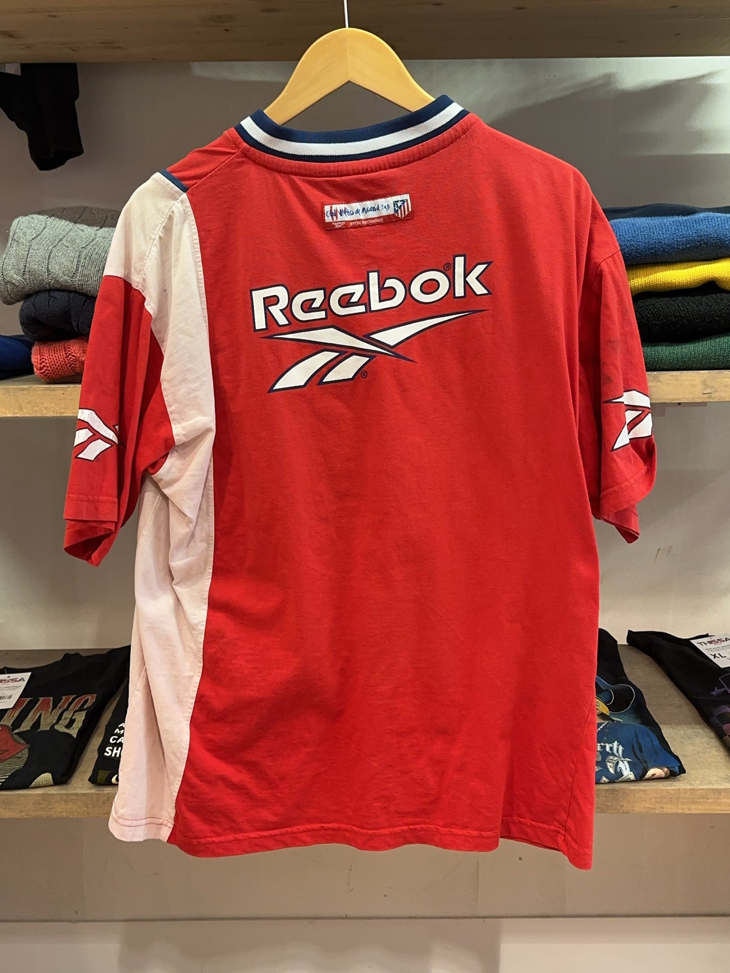 1998-1999 Atletico Madrid Reebok Football Training Shirt - XL