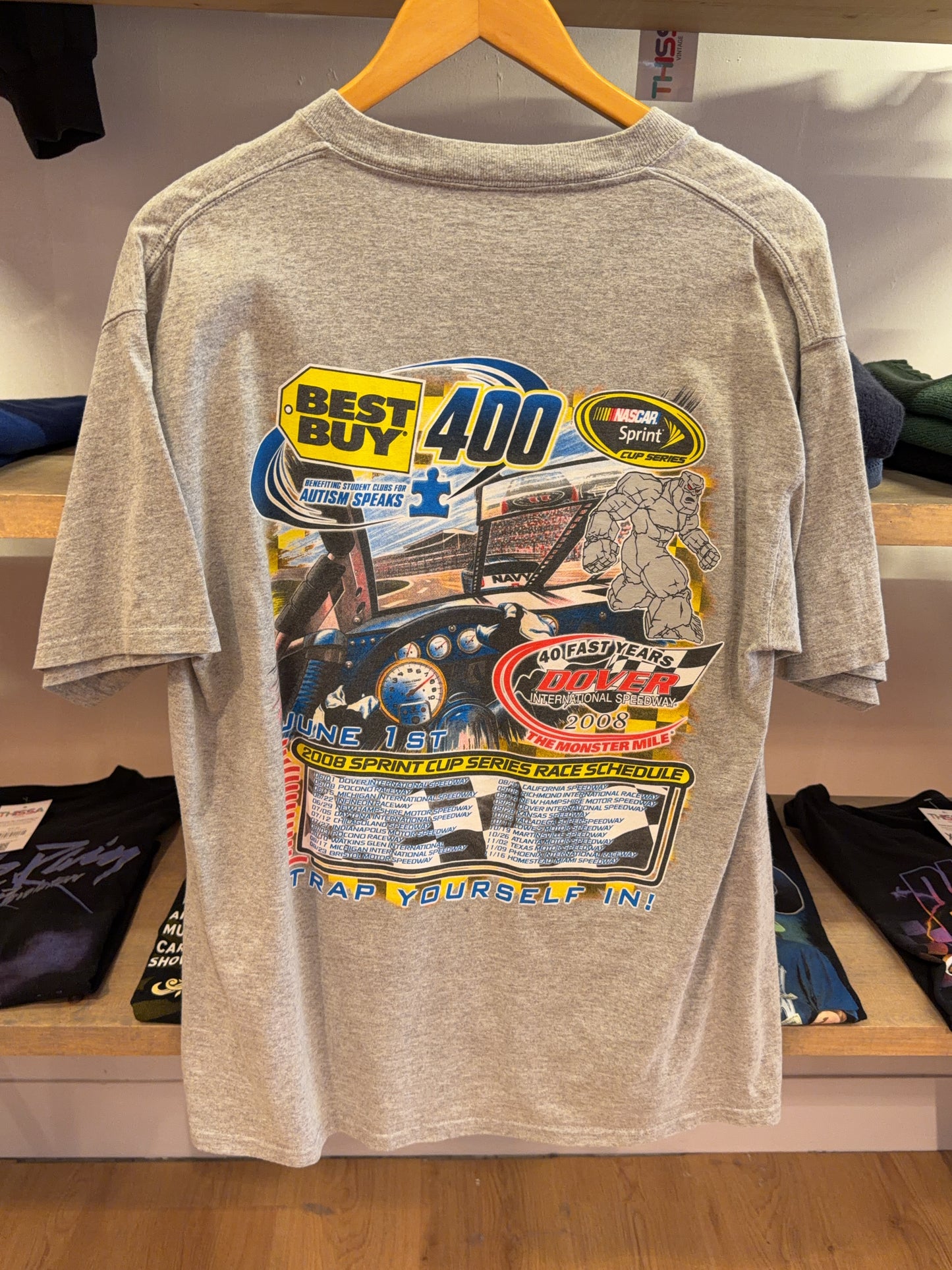 XL - 2008 Dover International Speedway NASCAR Sprint Cup Graphic T-Shirt