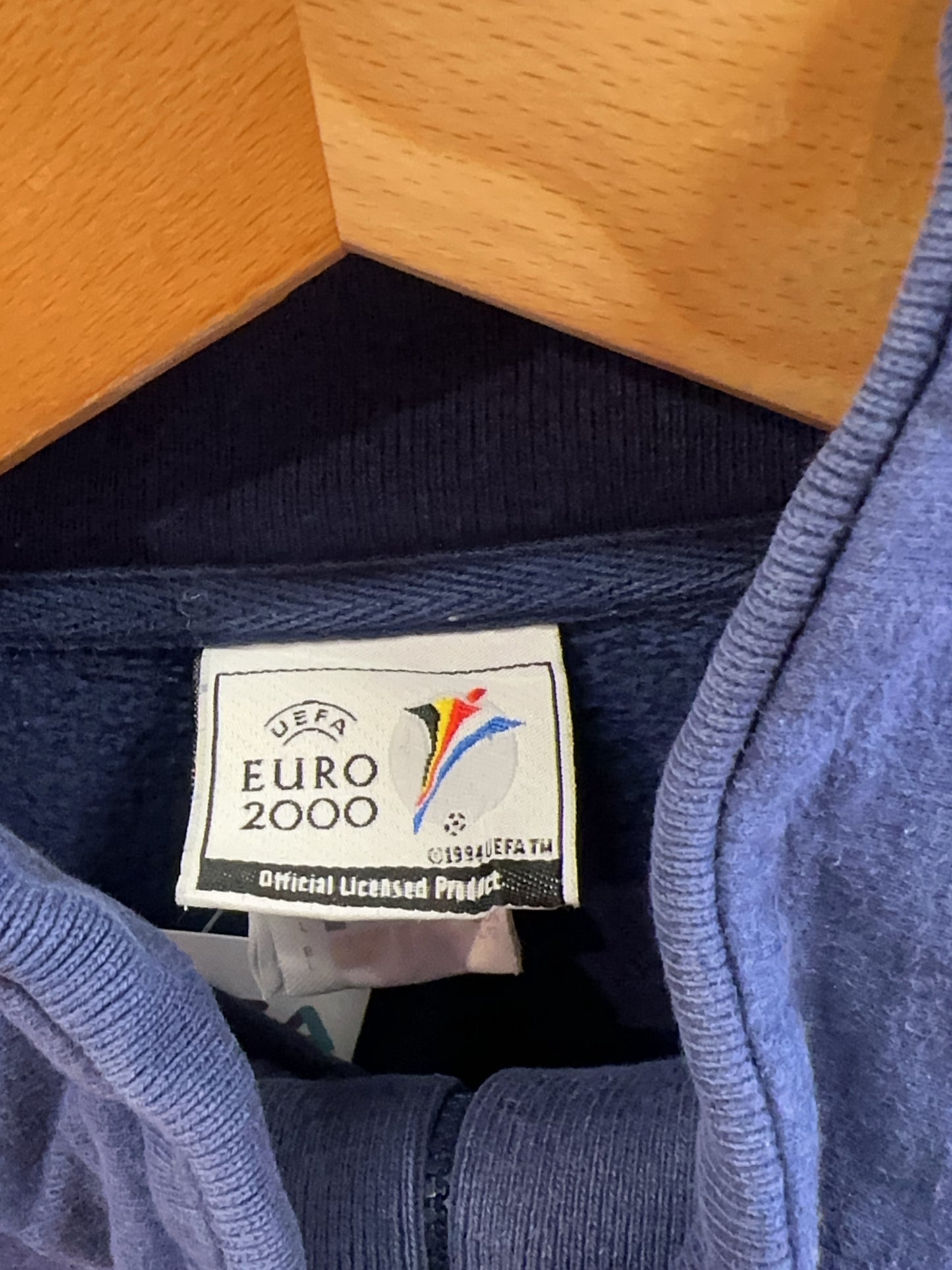 L - Vintage UEFA Euro 2000 Adidas Quarterzip