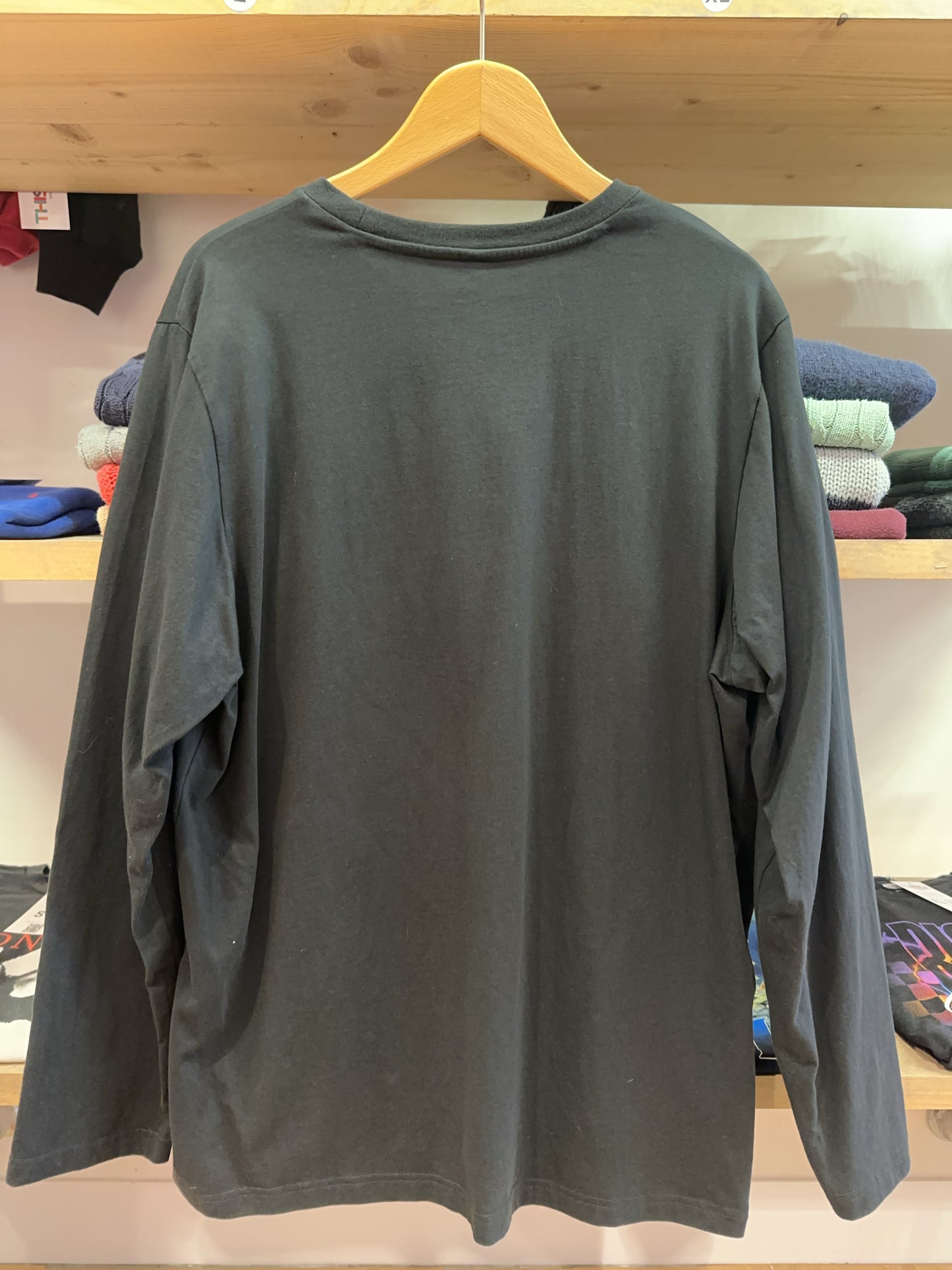Adidas Black Logo Long Sleeve T-Shirt