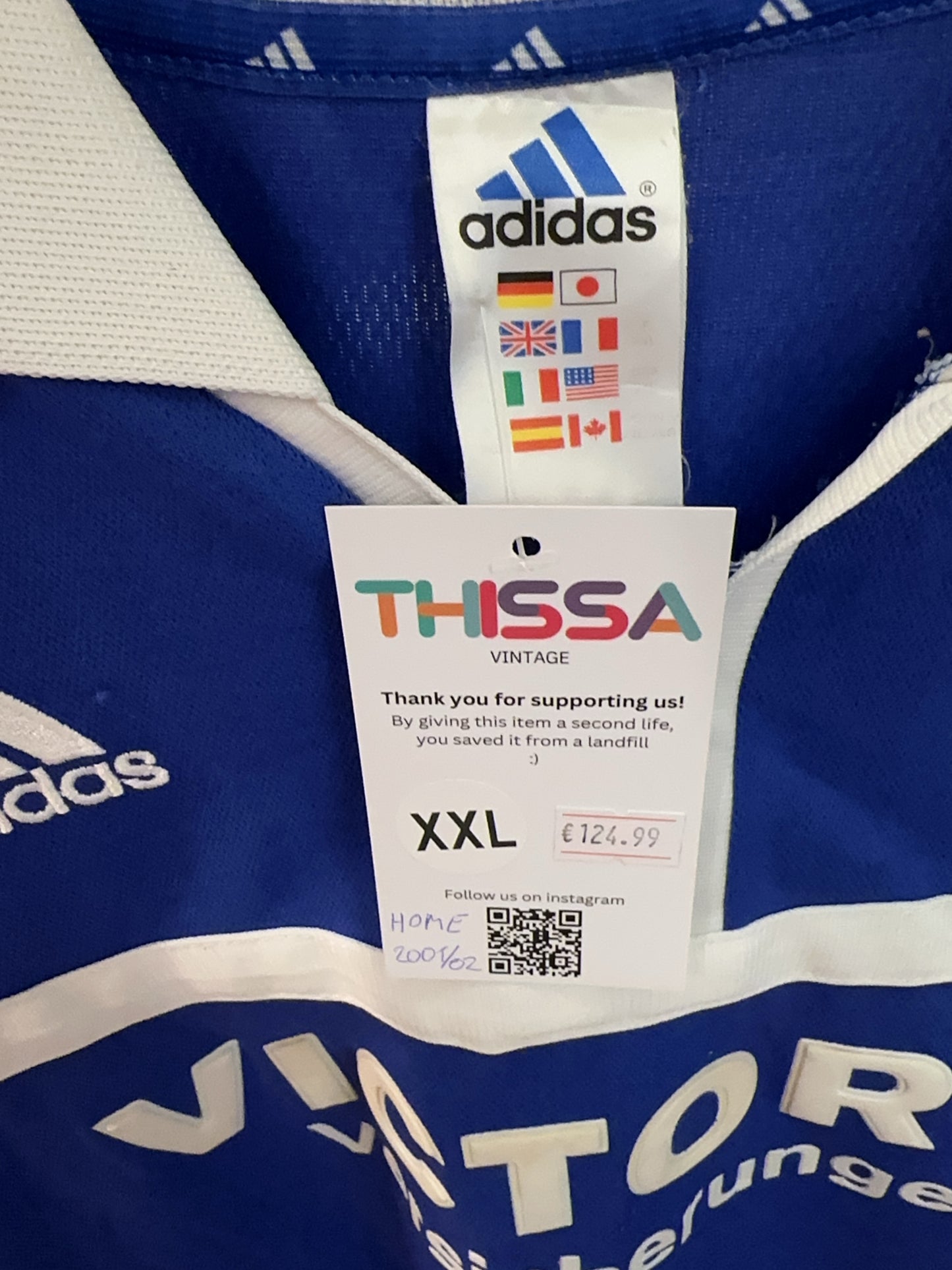 2001-2002 FC Schalke 04 Adidas Home Football Shirt Böhme #8 - XXL