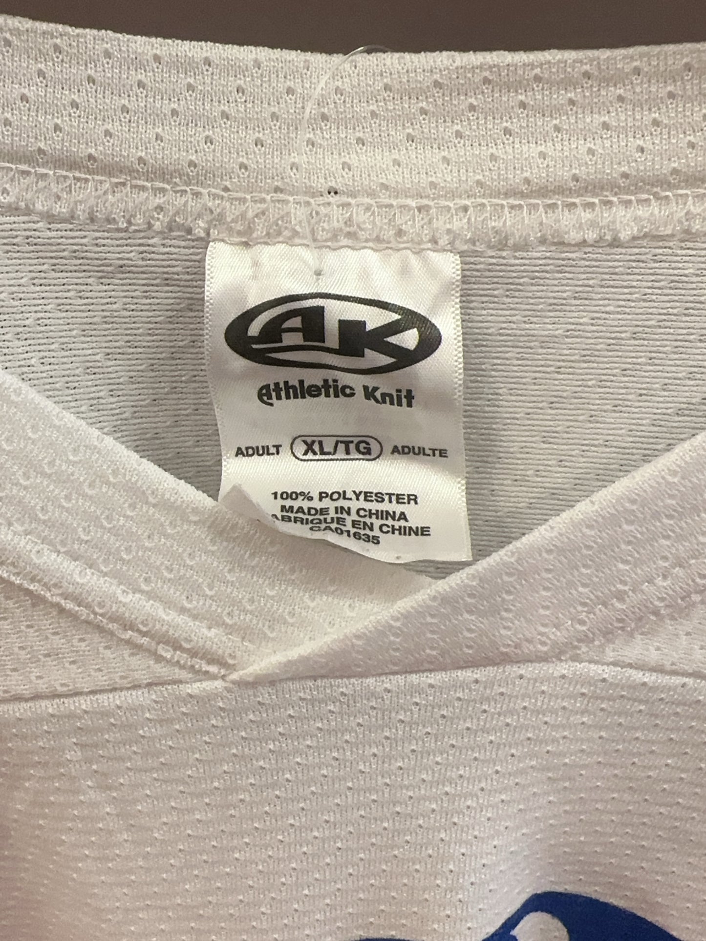 XL - White Athletic Knit #11 Long Sleeve Football Jersey