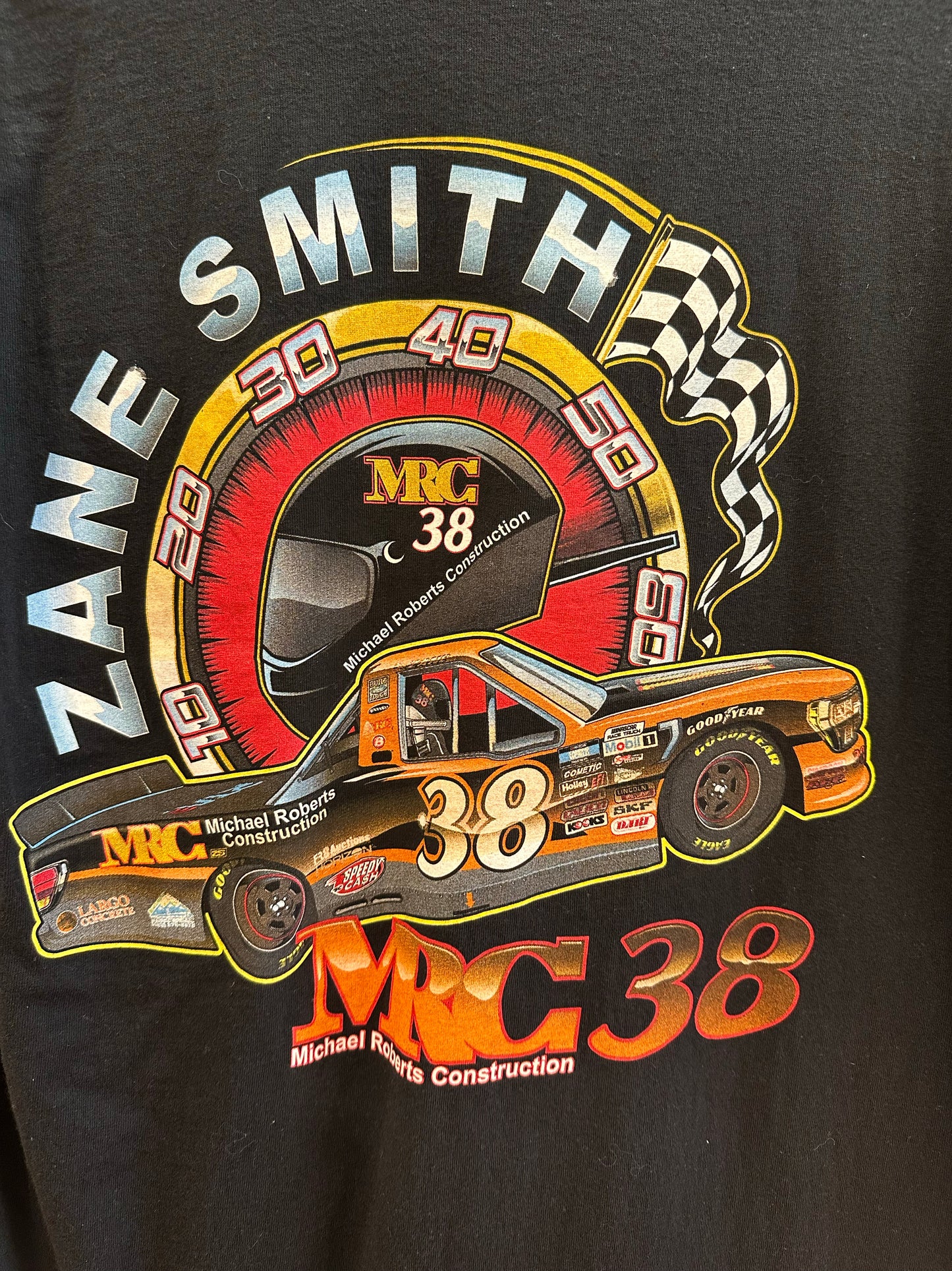 XL - Zane Smith MRC 38 NASCAR Racing T-Shirt