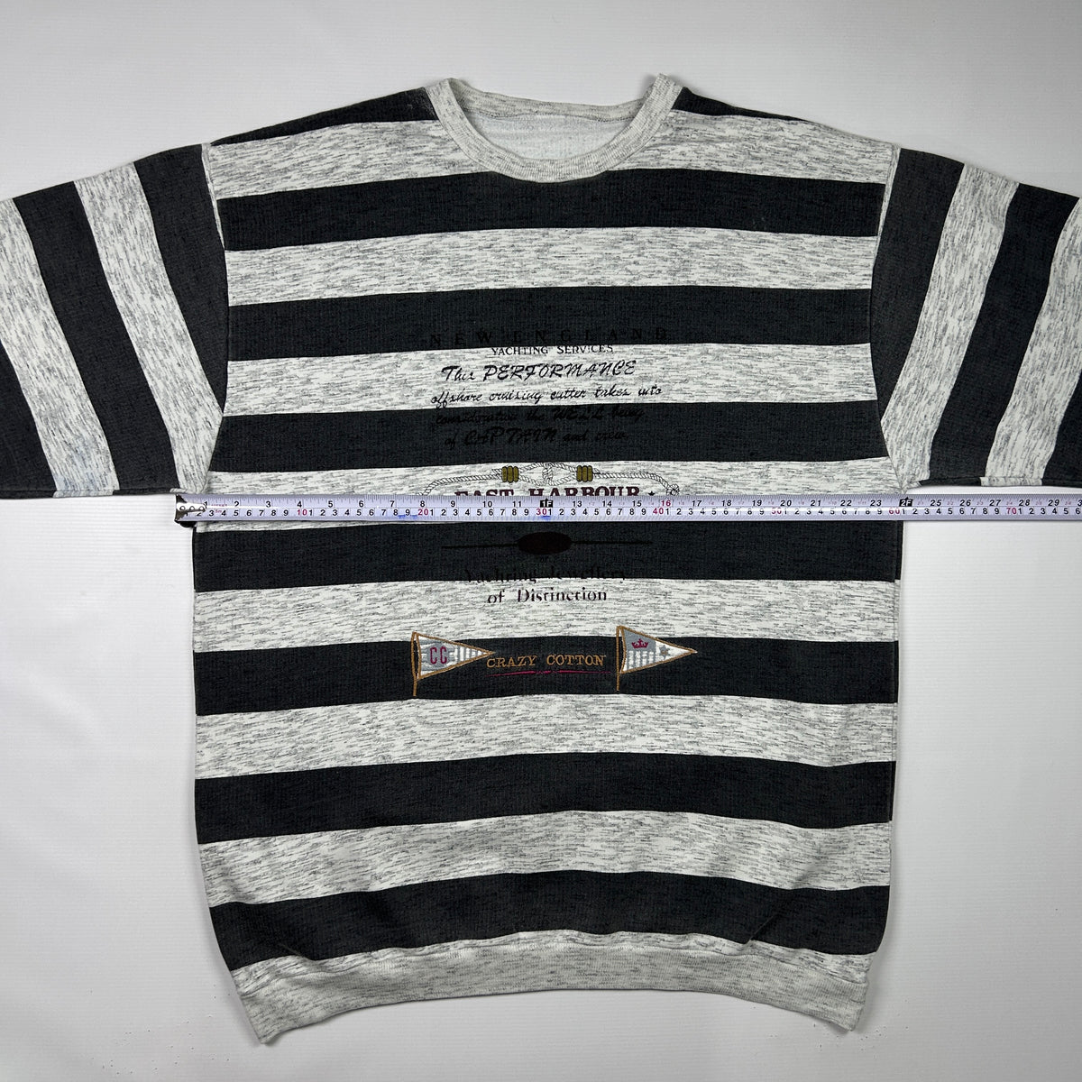 XL - Crazy Cotton East Harbour Striped Sweatshirt