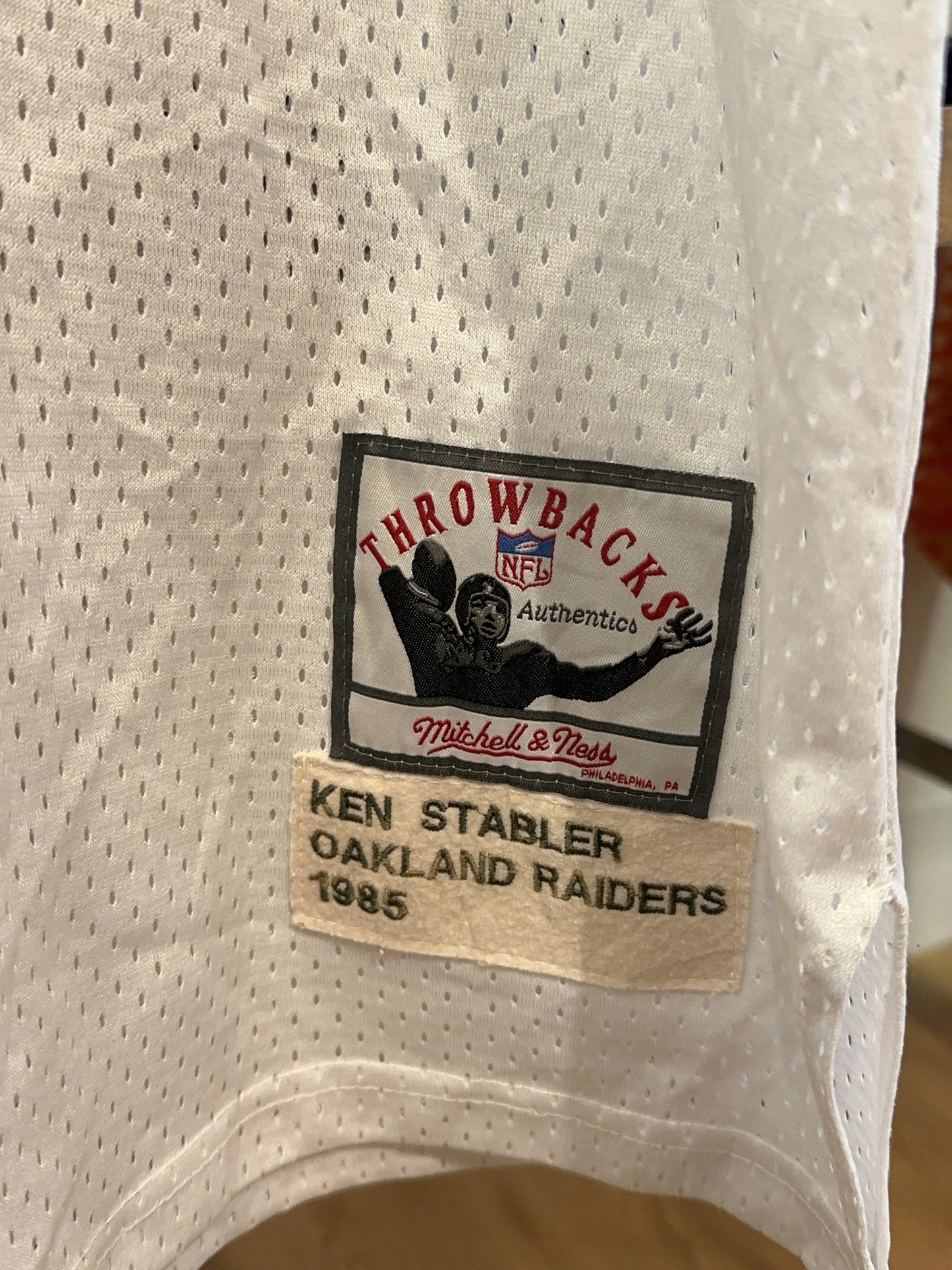 XXL - 1985 Oakland Raiders Mitchell & Ness Home Ken Stabler 12