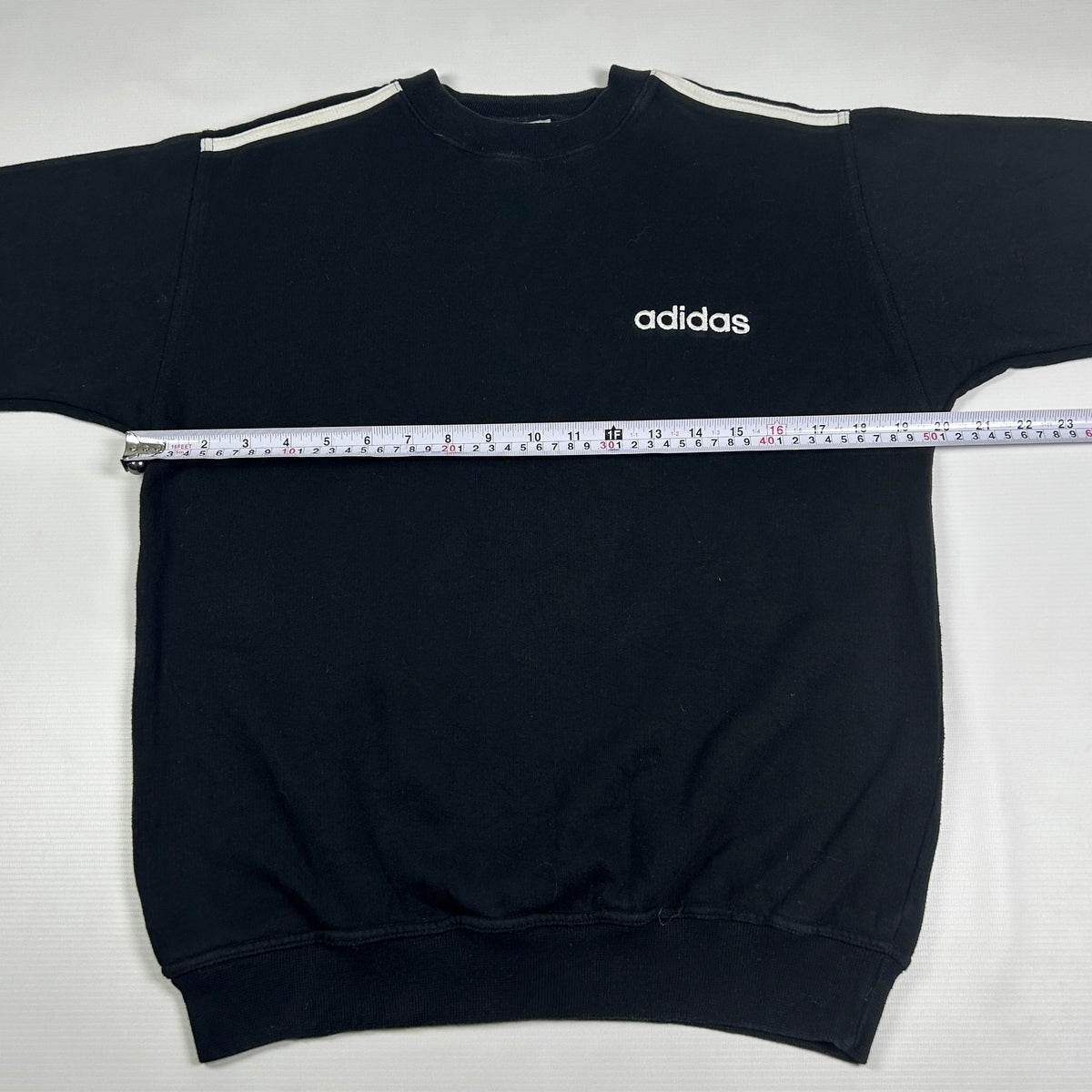 S - Vintage 1990's Adidas Black Crewneck Sweatshirt