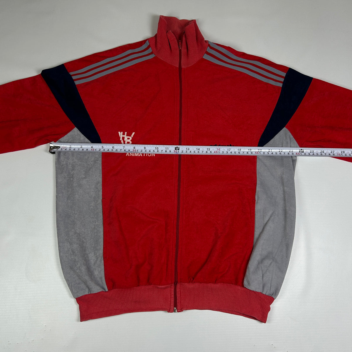 XL - 1985 Adidas Vintage Venissieux Zip Track Ventex Jacket