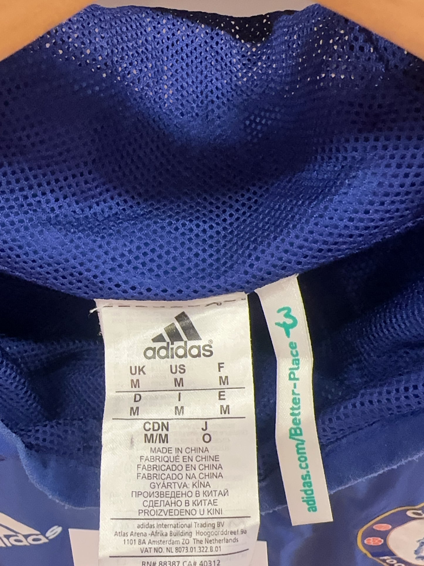 M - 2014-15 Chelsea adidas Hooded Rain Jacket