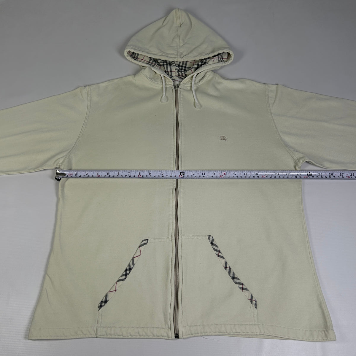 M - 1980's Burberry Full-zip Hoodie