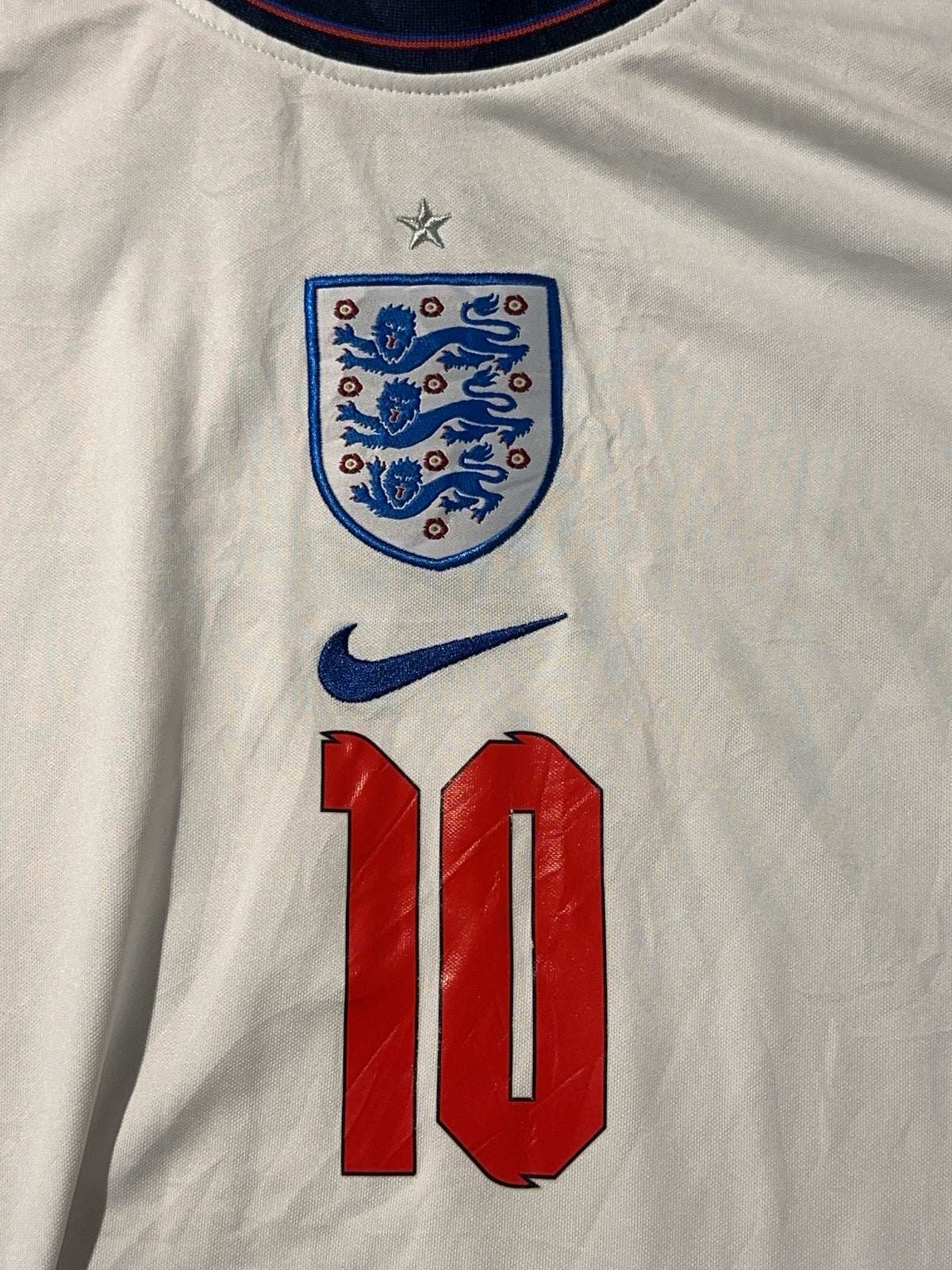 L - 2020-2022 England Nike Home Football Shirt Marcus Rashford 10