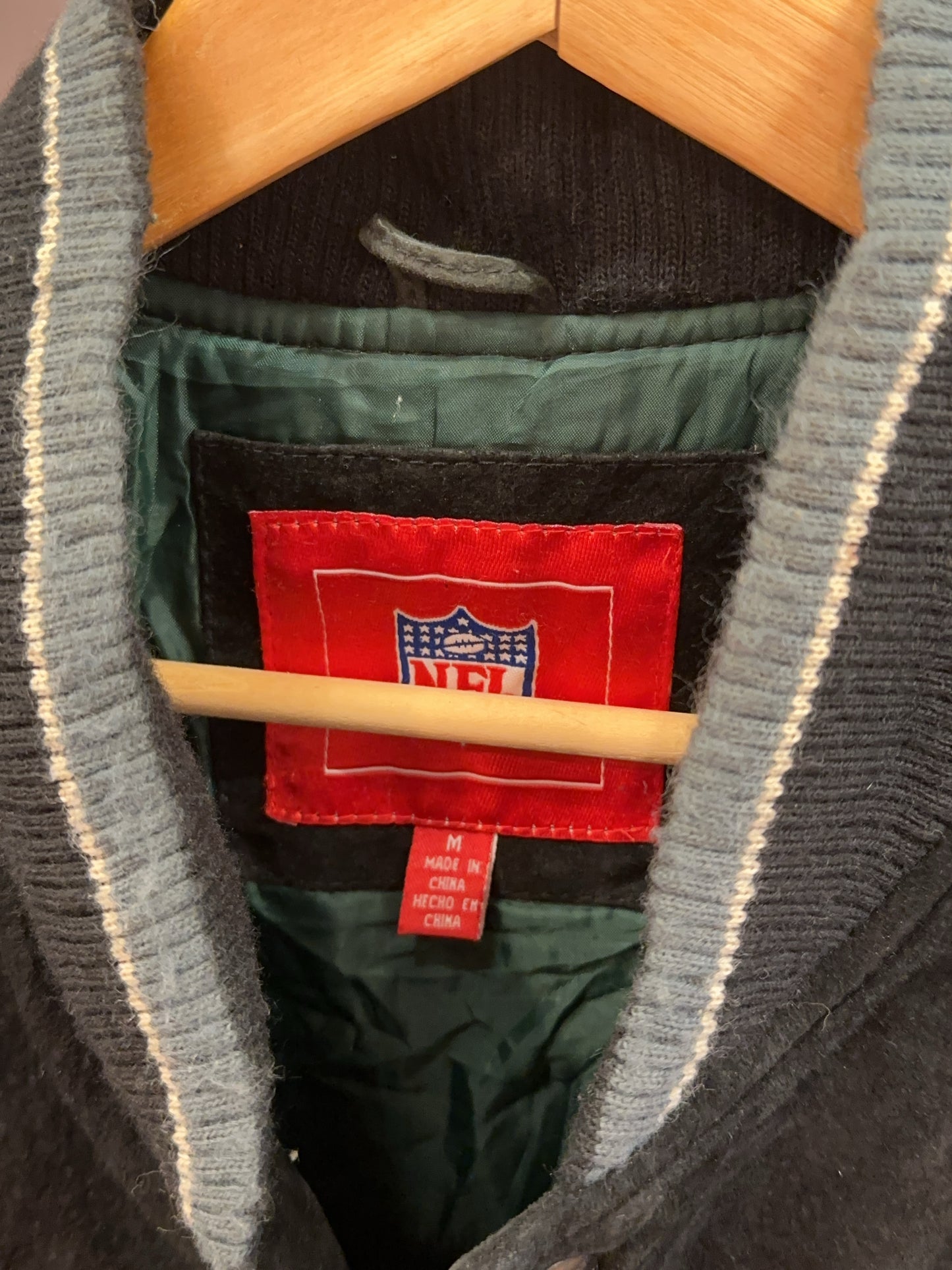 M - Vintage 1990's New York Jets NFL Suede / Leather Jacket