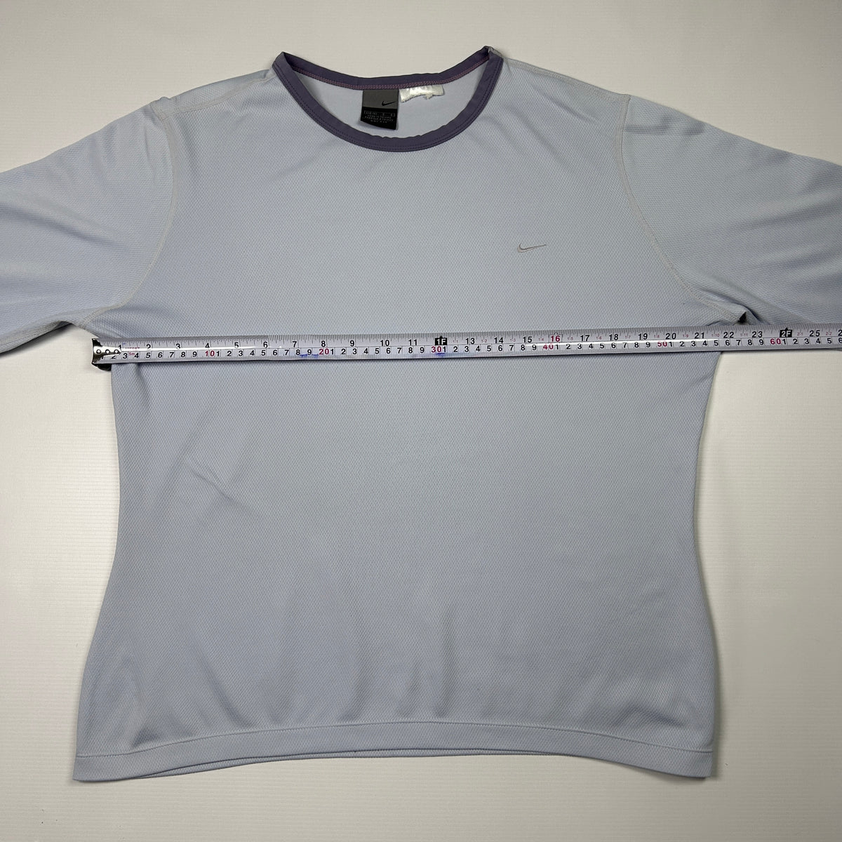 L - Nike 2000's Light Purple Mesh Long Sleeve Top