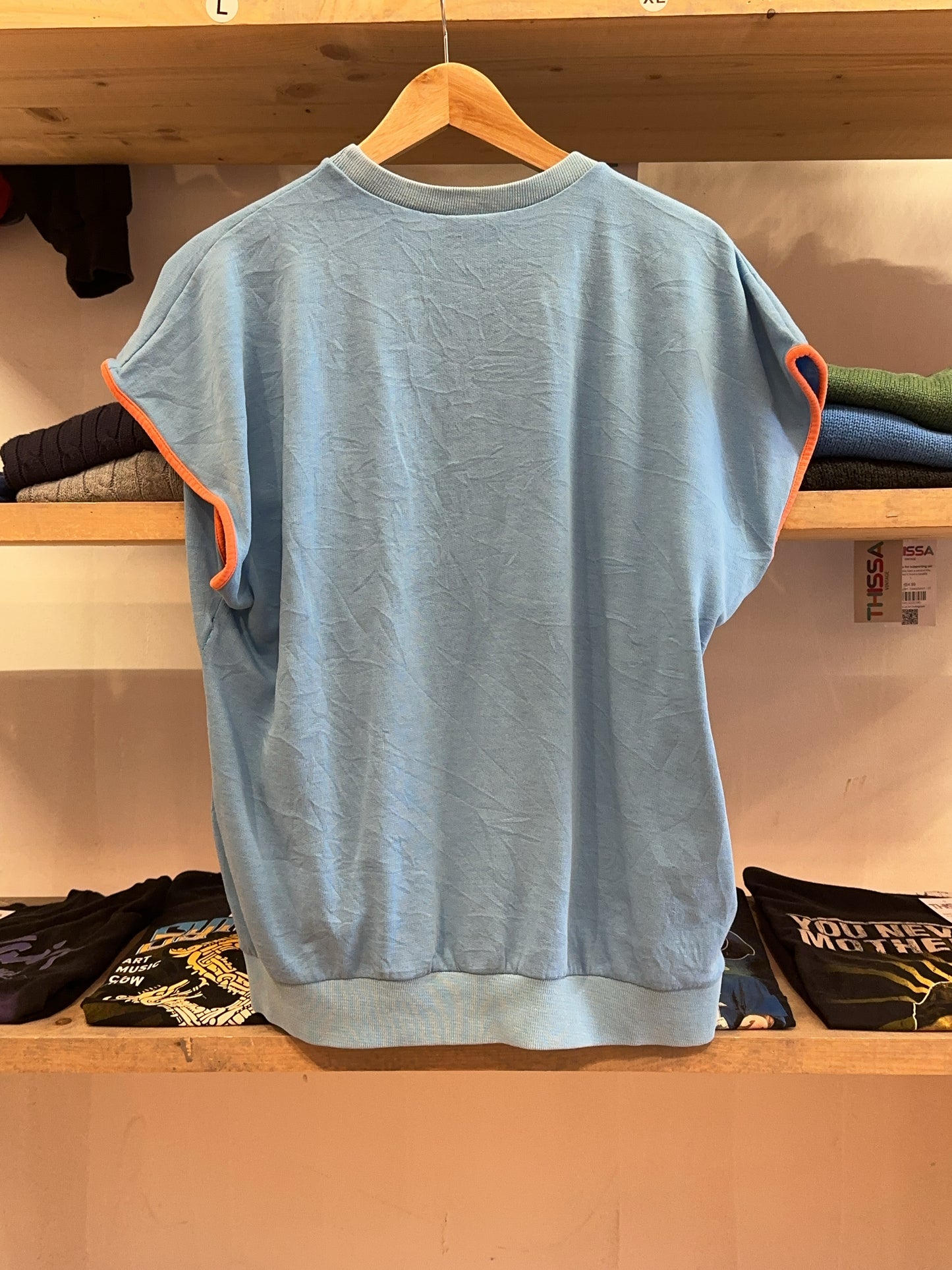 L - Vintage 1990's Adidas Short Sleeved Sweatshirt