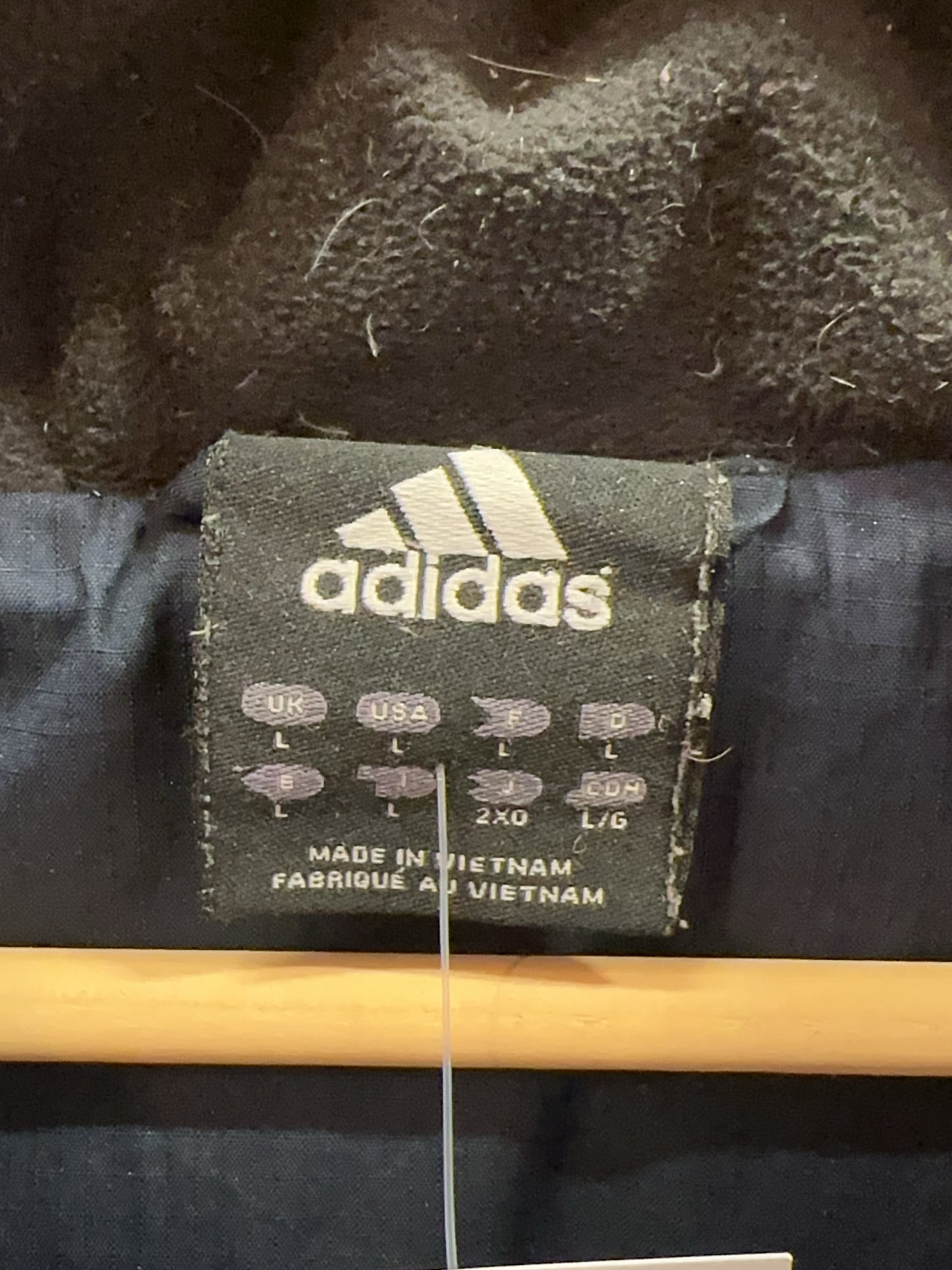 L - Vintage 2000's Adidas Three Striped Puffer Puffer Jacket