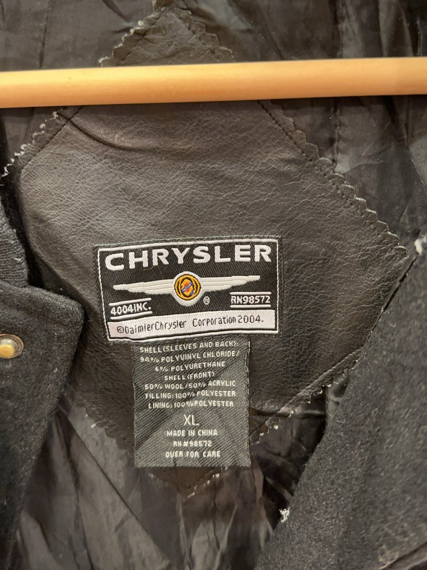 XL - Vintage 2000's Chrysler Logo Varsity Jacket