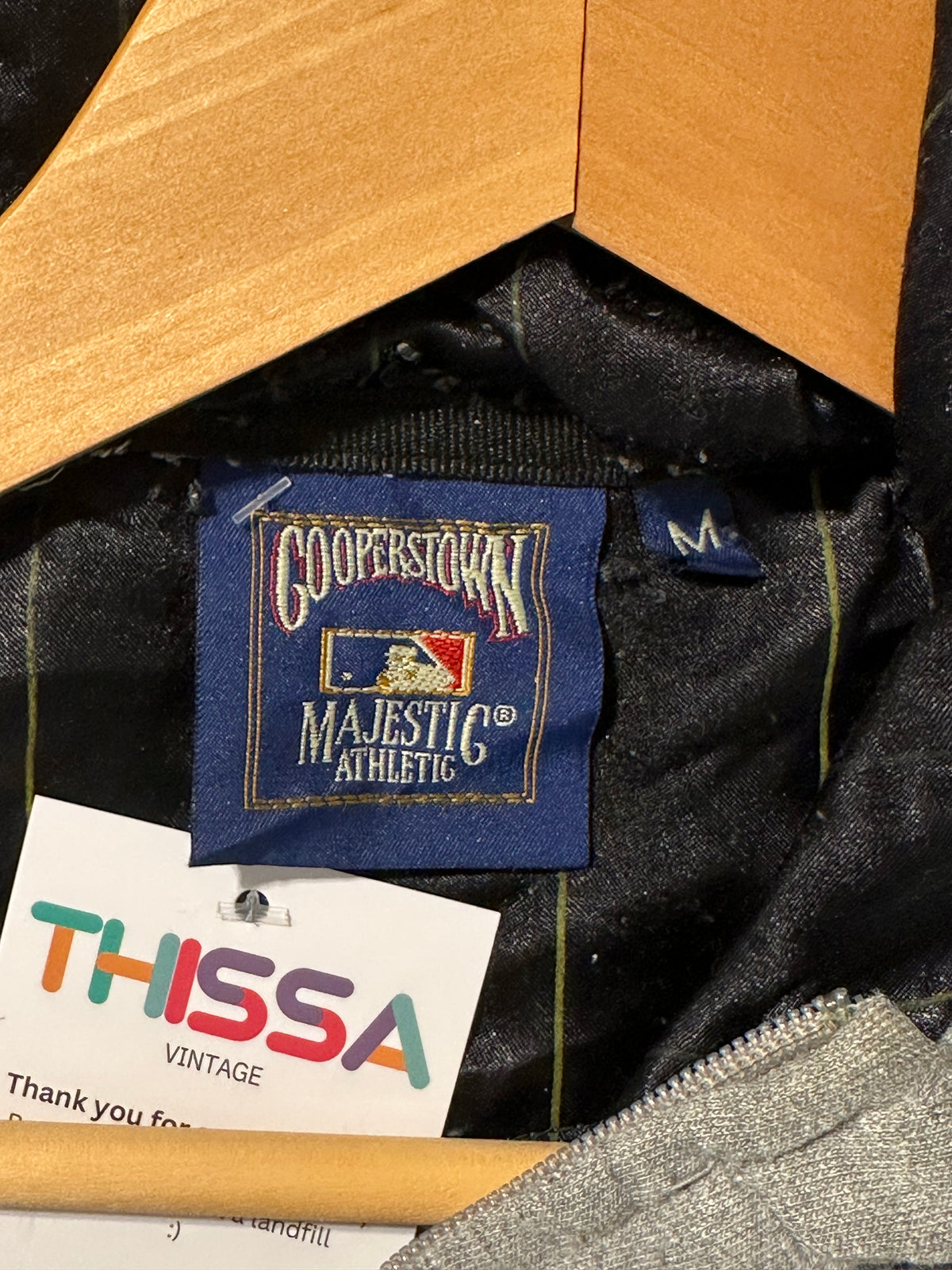 M - New York Yankees Cooperstown Majestic Athletic Zip Hoodie