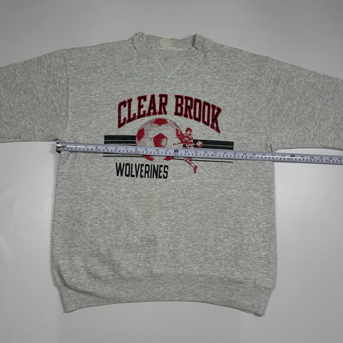 M - Vintage 1990's Clear Brook Wolverines Gray Crewneck Sweatshirt