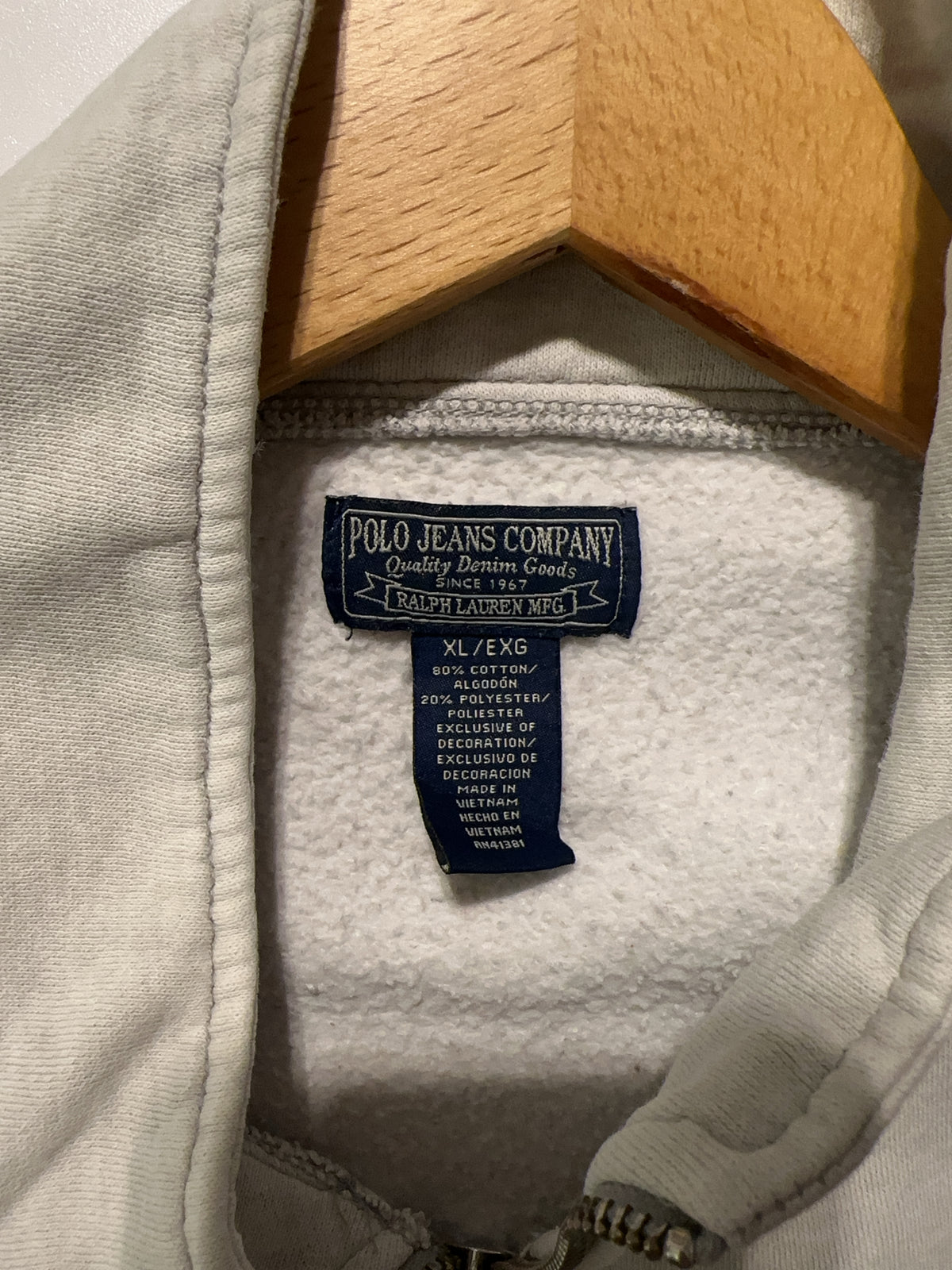 XL - 1990's Ralph Lauren Polo Jeans Full-zip