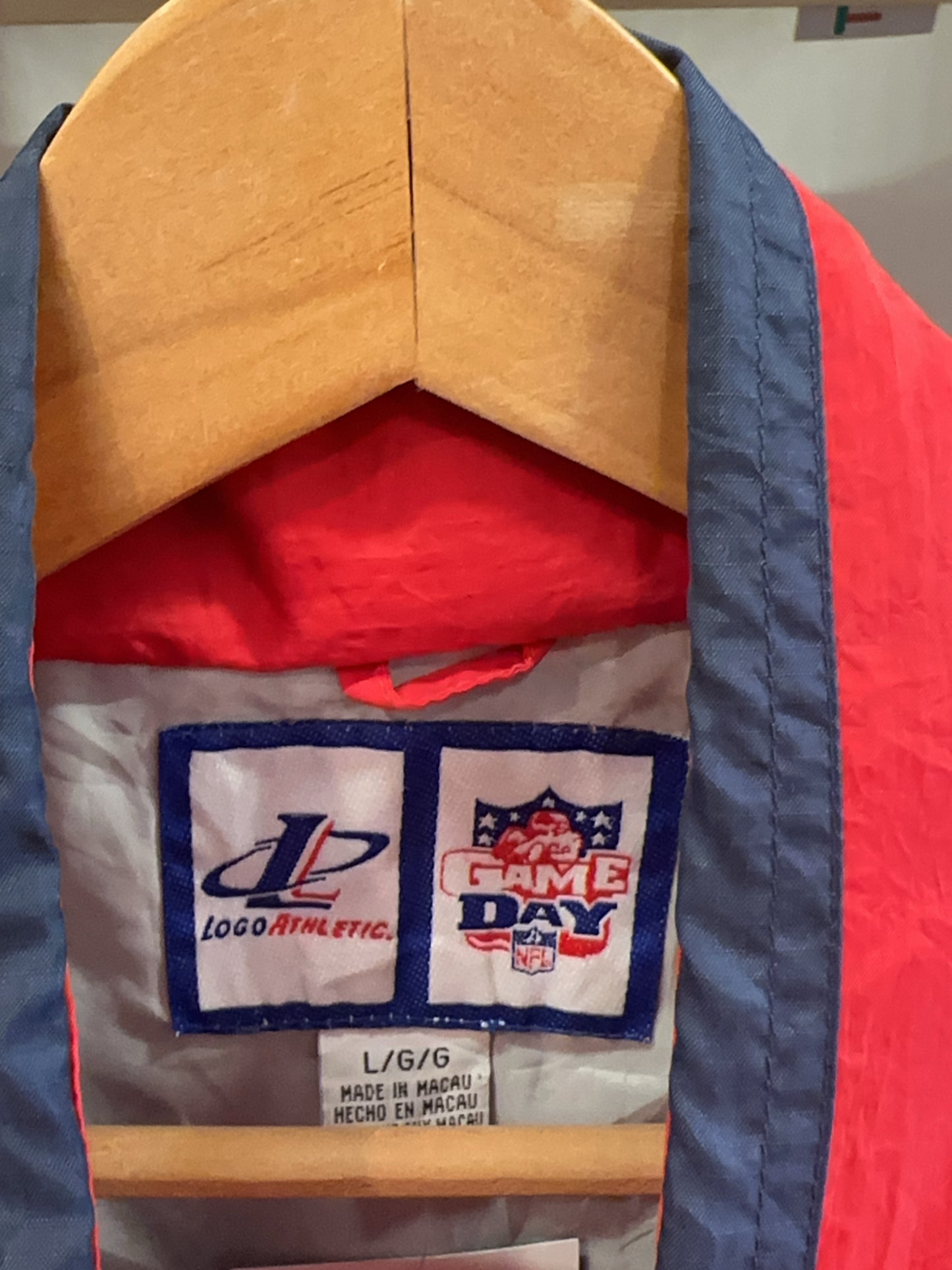 L - Vintage 1990's New England Patriots Logo Athletic Jacket