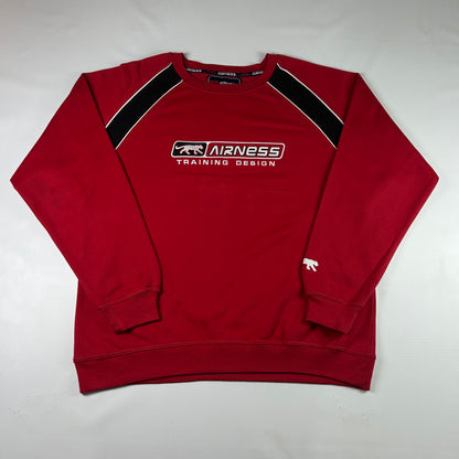 XL - Vintage 2000's Airness Training Design Red Sweatshirt