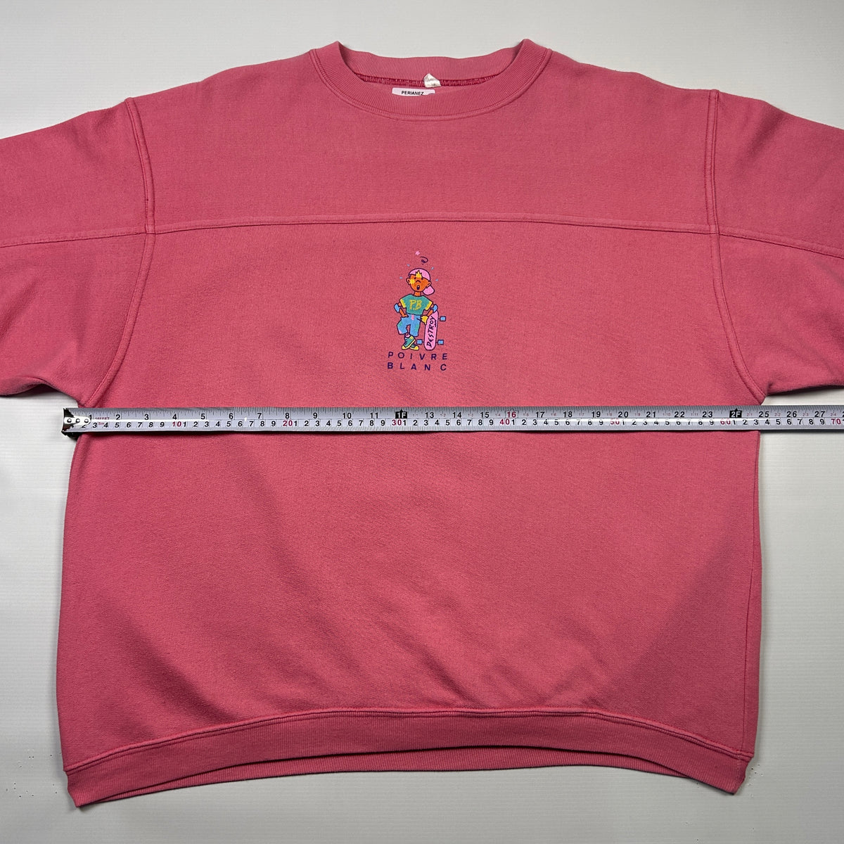 M - 1980's Vintage Sweatshirt Sweat Poivre blanc Vert Skate surf