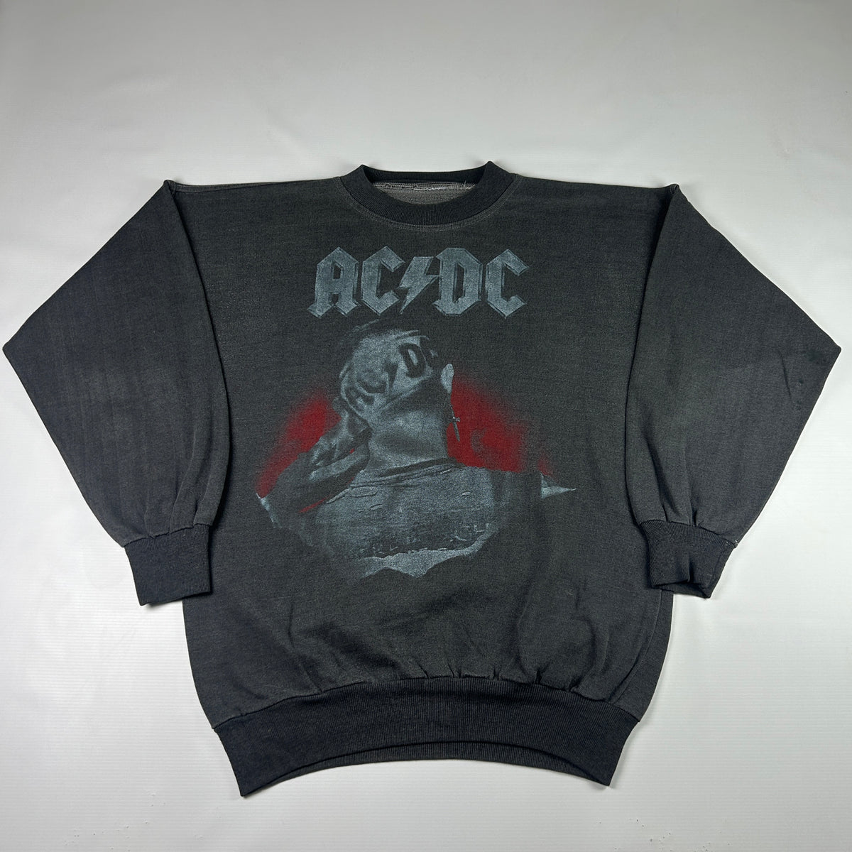 L - 1990's AC/DC Vintage Graphic Crewneck Sweatshirt