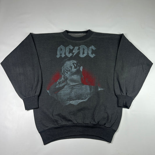 L - 1990's AC/DC Vintage Graphic Crewneck Sweatshirt