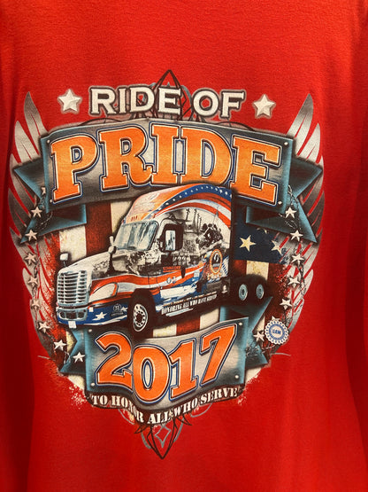 XL - Ride of Pride 2017 Red Graphic T-Shirt