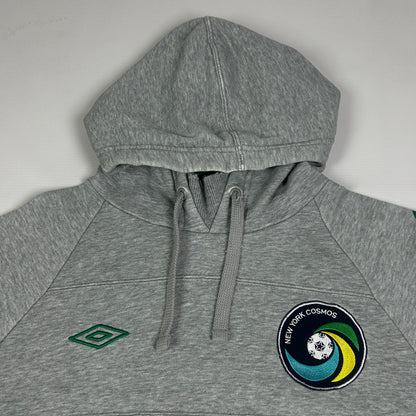 L - 2011–2012 Umbro New York Cosmos Grey Pullover Hoodie