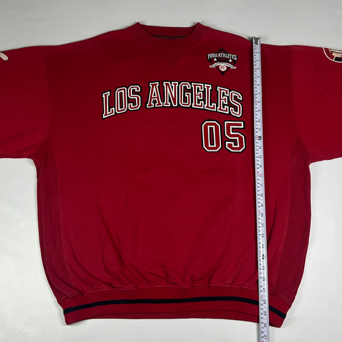 XXL - Vintage 1990's FUBU Los Angeles 05 Red Graphic Sweatshirt
