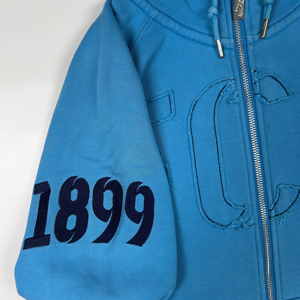 S - Nike FC Barcelona Blue Zip-Up 2012-13 Hoodie