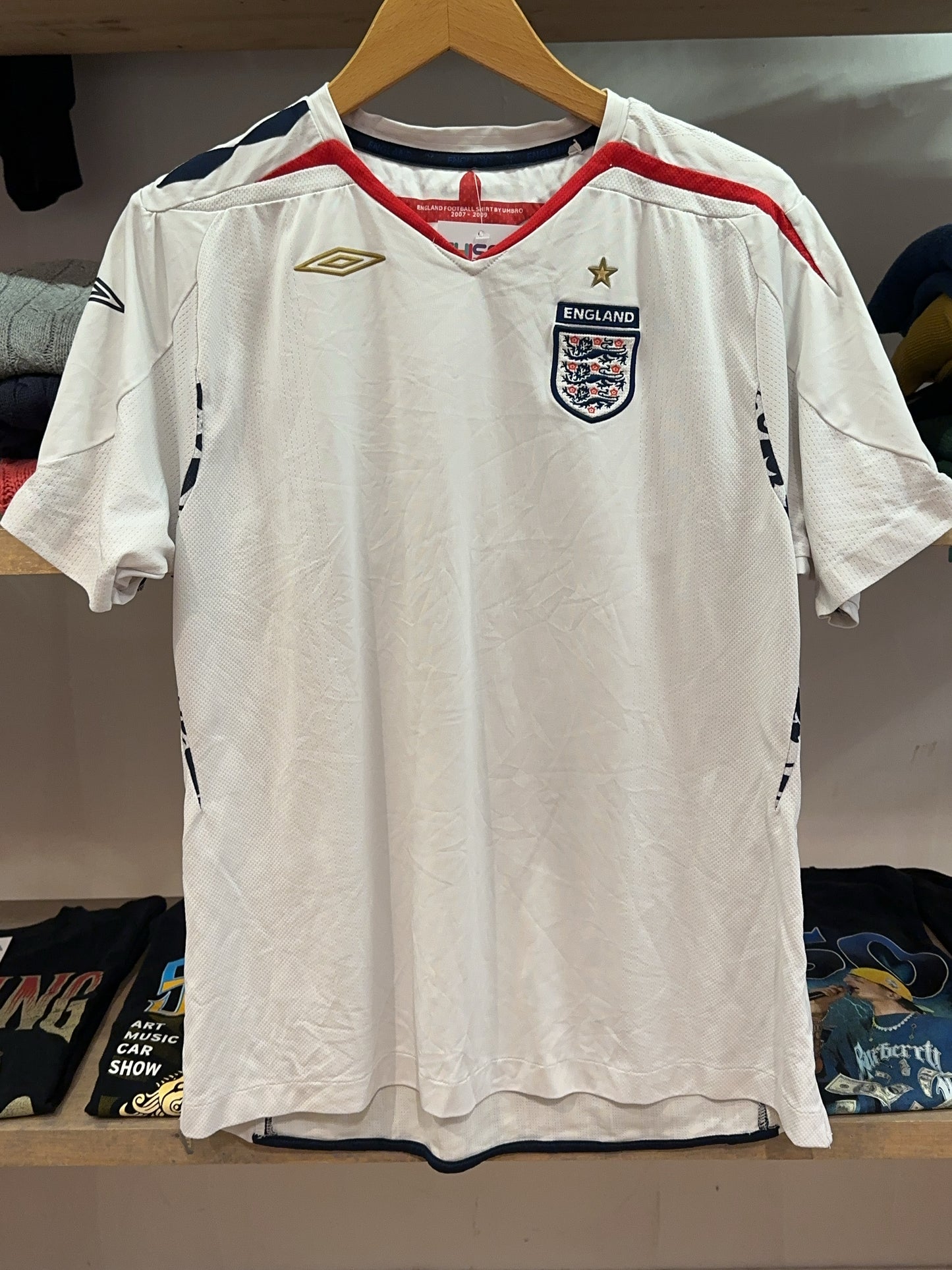 Umbro England 2007-2009 Home Football Shirt