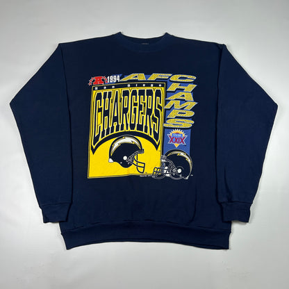 M - 1994 San Diego Chargers AFC Champions Crewneck Sweatshirt