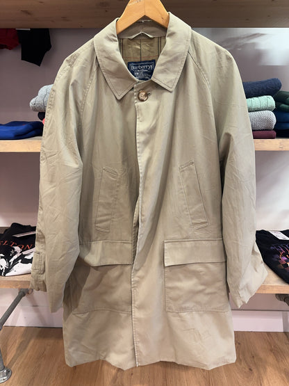 Vintage 1990s Burberrys Made in England Beige Trench Coat - L