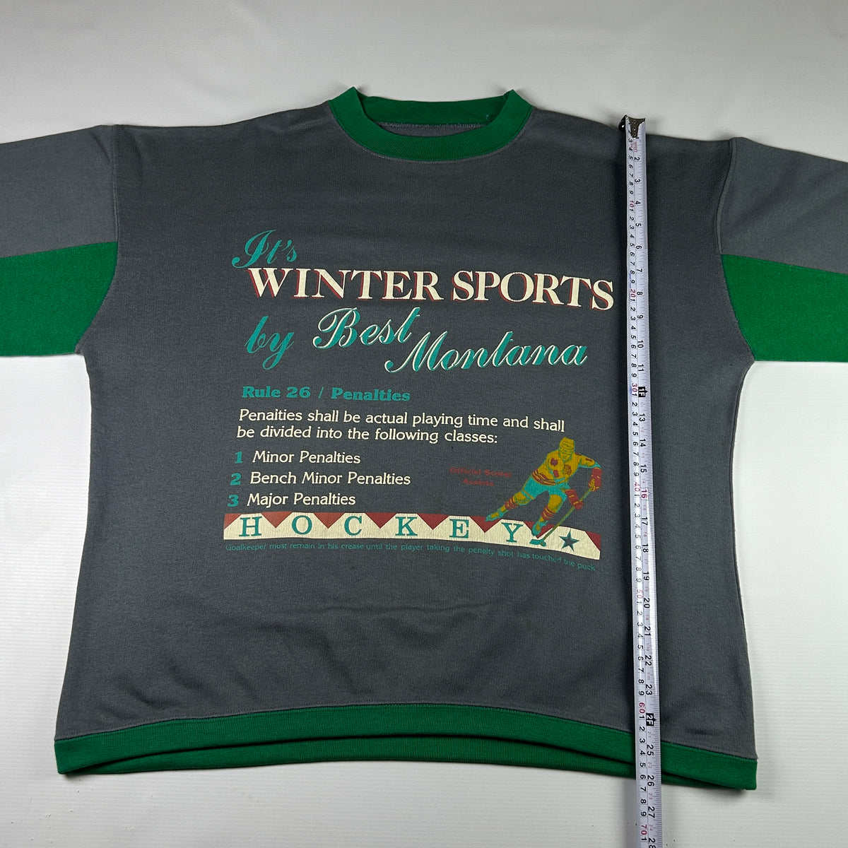 XL - 1990's Best Montana Winter Sports Hockey Sweatshirt
