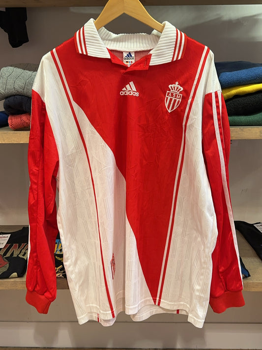 1998-2000 AS Monaco Adidas Home Football Shirt - XL