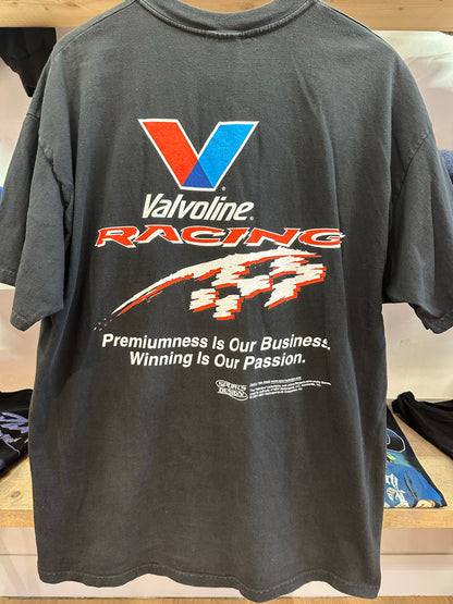 XL - Vintage Johnny Benson Valvoline Racing NASCAR Graphic T-Shirt