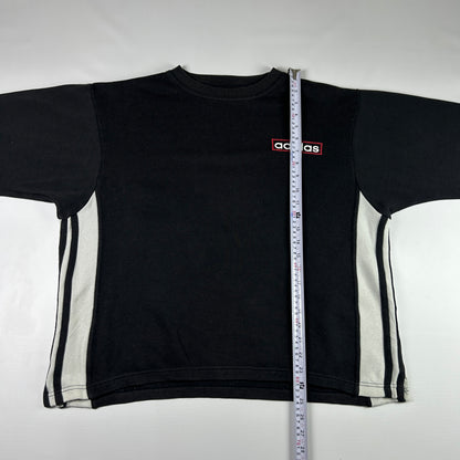 L - 1990's Adidas Black Graphic Long Sleeve Sweatshirt